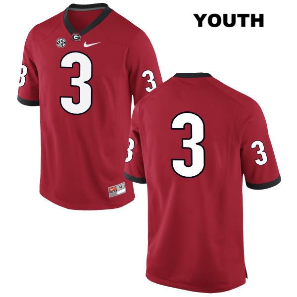 Georgia Bulldogs Youth Roquan Smith #3 NCAA No Name Authentic Red Nike Stitched College Football Jersey WEV6656KG
